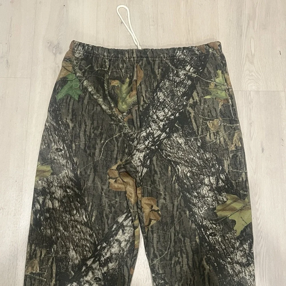 Vintage Jerzees Outdoors Realtree Camo Mossy Oak Cargo Sweatpants Baggy Size M